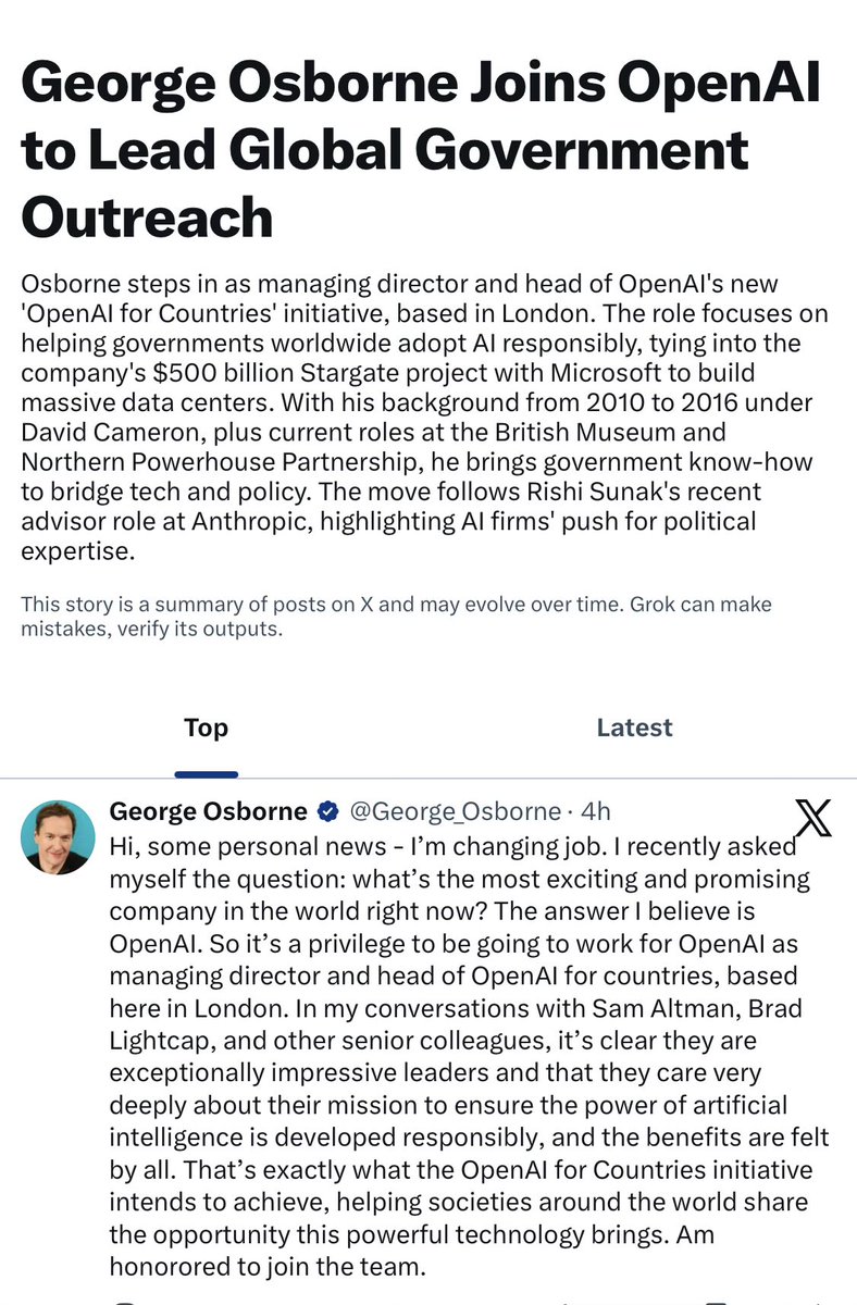 What absolutely delightful news 

We can all rest easy now, safe in the knowledge that we're in the 'expert' hands of someone like George Osborne