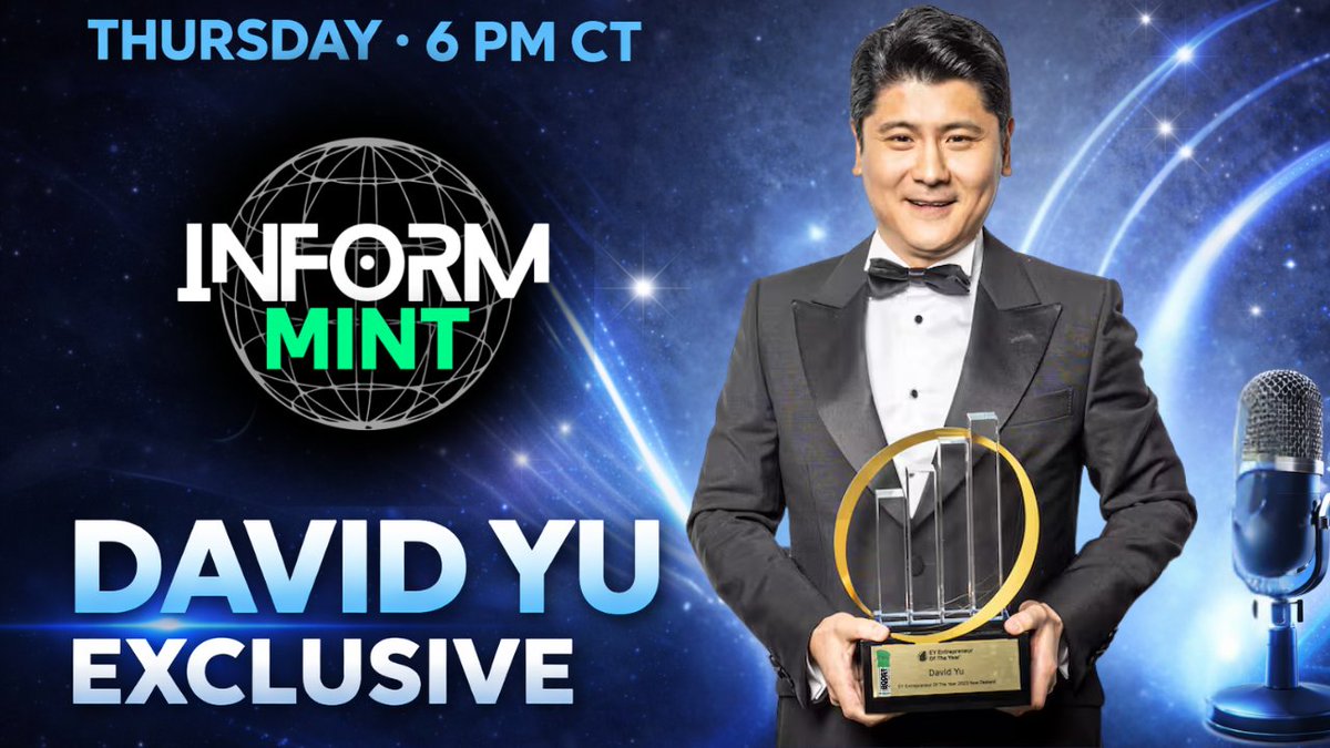 🚨 EXCLUSIVE INTERVIEW 🚨

This Thursday • 6 PM CT

🎙️ David Yu (VeVe CEO) live
🎁 Win 20,000 OMI! RT + comment your favorite VeVe        collectible to enter
👀 Live VeVe giveaway too — tune in! 👇youtube.com/live/nlI1X0cmb…