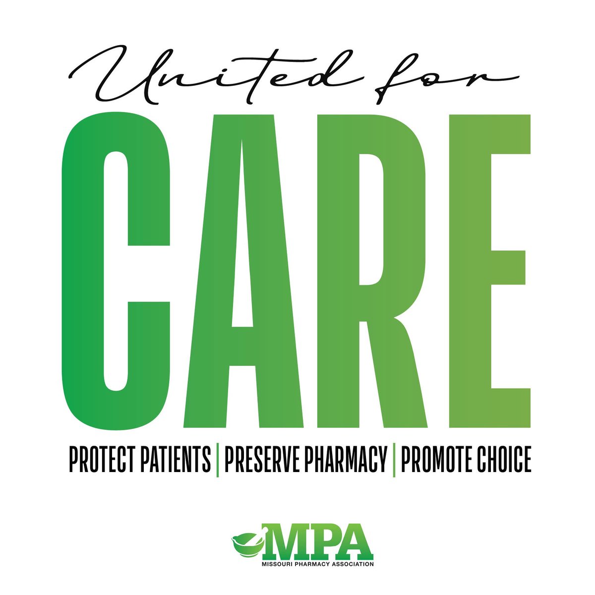Today, the Missouri Pharmacy Association announces the launch of United for Care, a statewide advocacy initiative focused on protecting #PatientAccess to care and elevating the voices of #Missouri #pharmacists and patients.