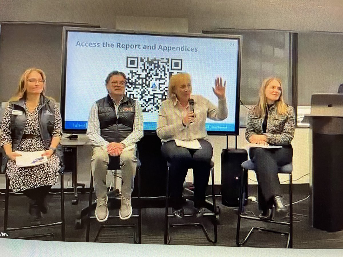 Soon to depart head of Department of Higher Ed- Angie Paccione (waving) after 7 years at the helm