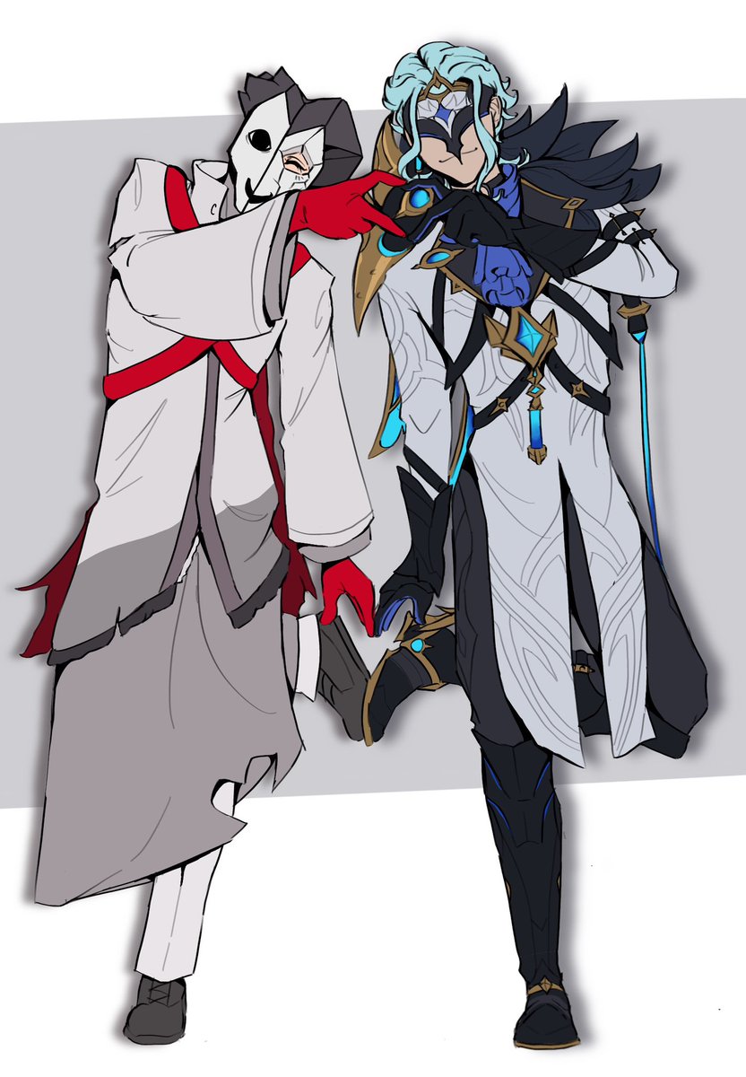 crowstr1ke's tweet image. Is this too niche. I think they would get along swimmingly #pjeg #genshinimpact #tozu #dottore