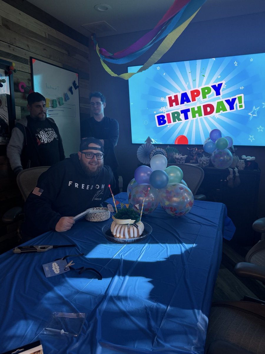 Red7Creative's tweet photo. Happy Birthday to Nick, our Director of Attribution! We hope you had an amazing day &amp; felt all the love from the team🎉

Check in here for more team updates &amp; find out more about our services at the link✅ (link in bio)

#Red7Creative #HappyBirthday #Dallas #DFW https://t.co/owTKJVPWhO