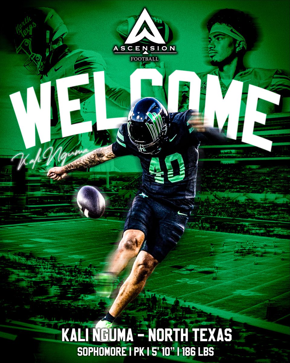 AscensionFB1's tweet image. Welcome to the Ascension Sports family Kali! 
#OneShotOneKill

@Kali_Nguma 
@AscensionFB1 
@AscensionSport1