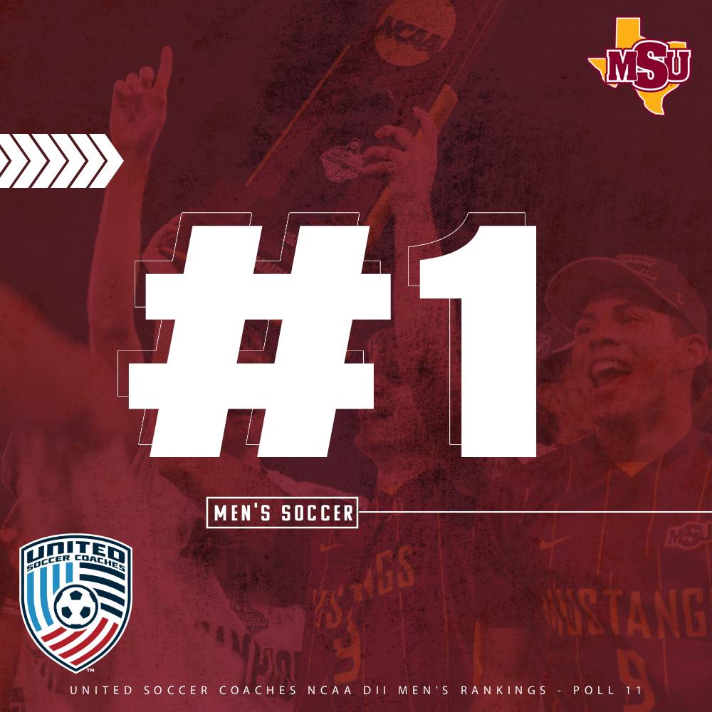 ⚽️POLL | <a href="/msutxfc/">@MSUTXFC</a> end season as top team in nation in final United Soccer Coaches Poll. The Mustangs return to the top spot in poll for the first time since 2018.

📰: tinyurl.com/mrxscec8

#StangGang