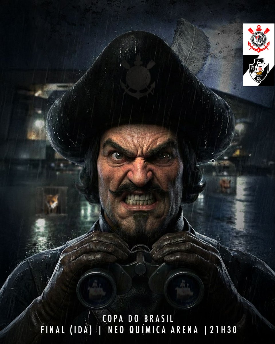 HOJE TEM FINAL DA COPA DO BRASIL PARA O CORINTHIANS!!!!!!!!!!!!! ⚫⚪

NA #CASADOPOVO, O TIMÃO RECEBE O VASCO DA GAMA PARA OS PRIMEIROS 9️⃣0️⃣ MINUTOS DA GRANDE DECISÃO!!!!!!! 🏴🏳️

🎶 É SANGUE NO OLHOOOOOOOOOOOOO!!!!!!!! 🎶

⚽ Corinthians x Vasco da Gama
🏆 Copa do Brasil (final