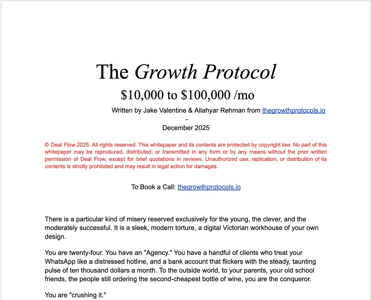 pontivflex's tweet image. How to Fucking Grow: A step-by-step guide

I was going to drop this as a whitepaper

But the truth of the matter is, no one has time for that anymore

You were going to copy &amp;amp; paste it into GPT &amp;amp; ask it to summarize my findings

So I've cut out the middleman

Reply "Free Me" + RT…