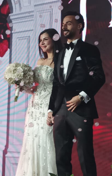 الصور الأولى من حفل زفاف أحمد عبدالقادر نجم الأهلي بـ #الدقهلية 