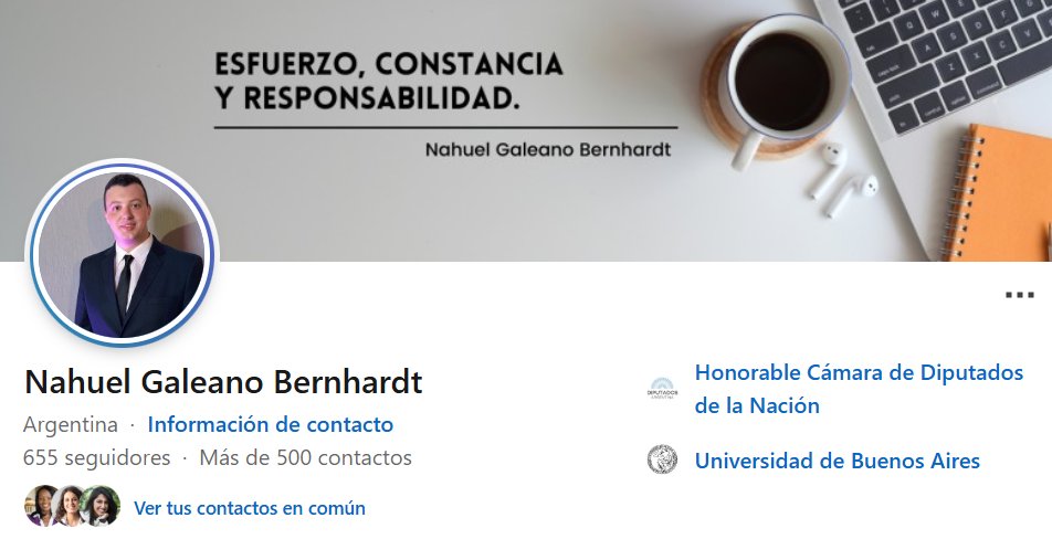 DESCUBREN que un ASESOR DEL PRO tiene un TROLLCENTER dentro del CONGRESO 👨🏻‍💻😱

Nahuel Galeano Bernhardt (<a href="/puffy_bernhardt/">Nahuel 🇦🇷</a>) es INVESTIGADO por la JUSTICIA por manejar cuentas dedicadas a ensuciar funcionarios.

Lo bueno es que no tiene fueros y podría avanzar rápido la causa...