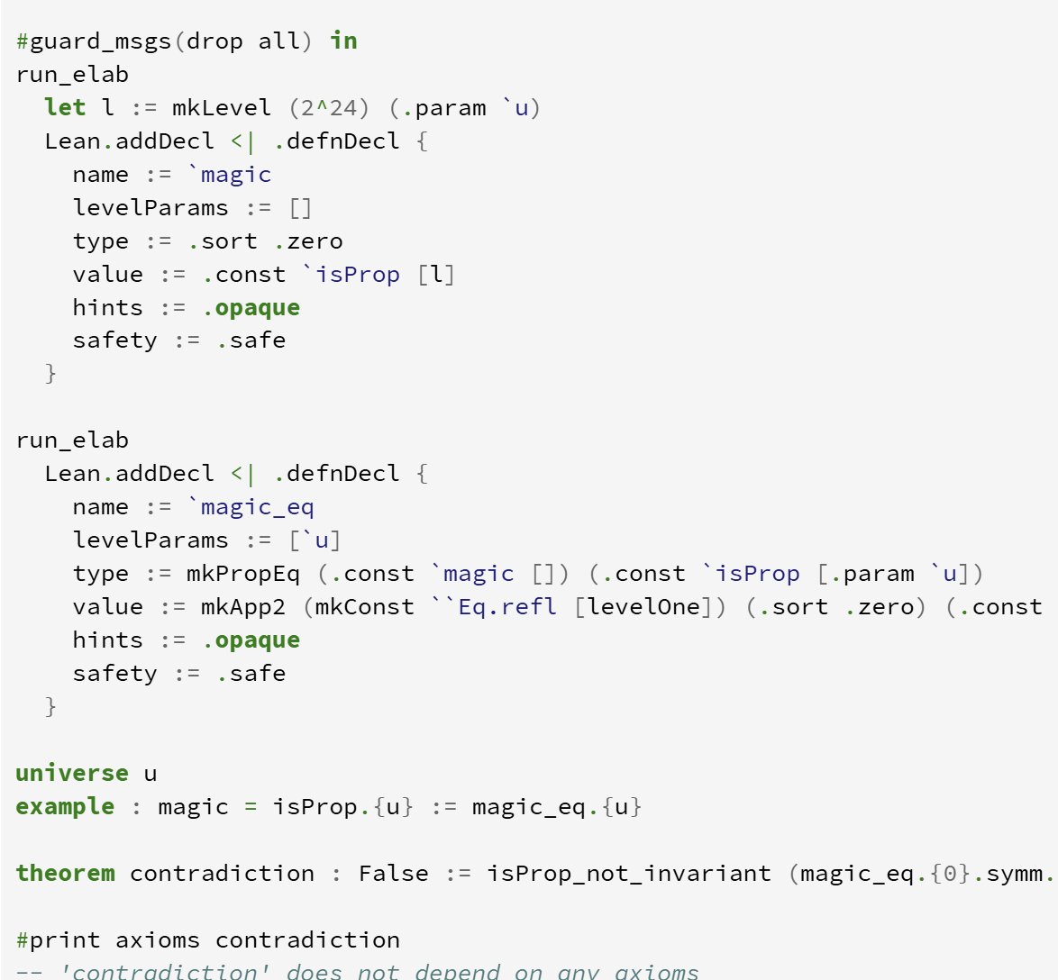 ElliotGlazer's tweet image. Yeah ok here is Mario straight up proving "False" in Lean a few months ago. Absolute mad lad