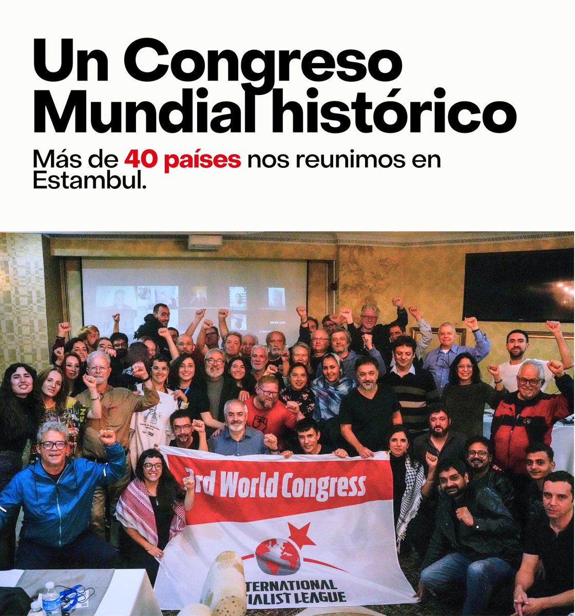 🌍✊ Un Congreso Mundial histórico de la Liga Internacional Socialista reunió a organizaciones de más de 40 países en Estambul. Leé la nota y conocé los debates, las resoluciones y los desafíos que se abren 👇 lis-isl.org/es/2025/12/un-…