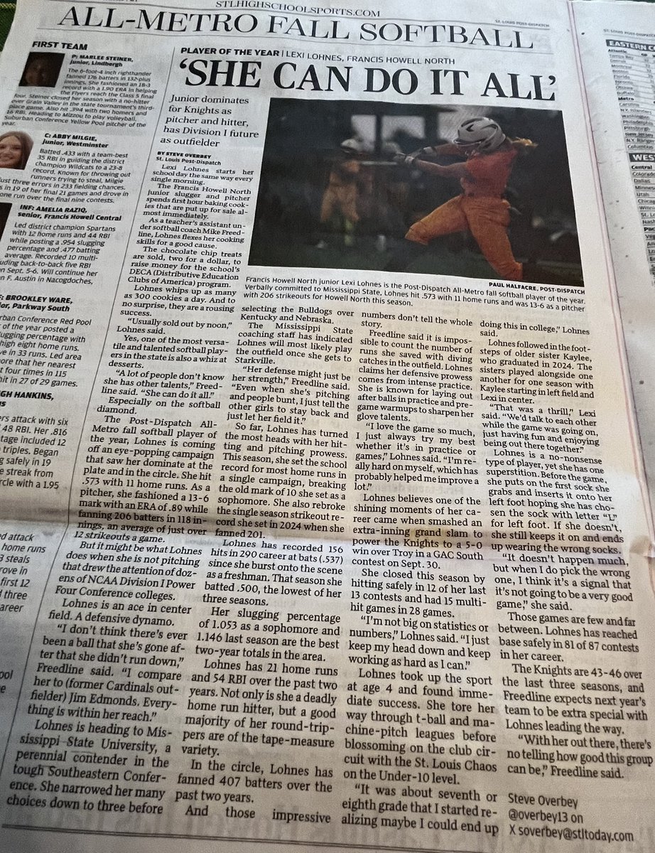 Proud of you!
<a href="/lexi_lohnes15/">Lexi Lohnes 2027</a> <a href="/FHNKnightsAD/">FHN Activities</a> <a href="/fhnorthsoftball/">FHN Softball</a> <a href="/STLhssports/">STLhighschoolsports</a> <a href="/STL_SportsNews/">STLToday Sports News</a> <a href="/HailStateSB/">Mississippi State Softball</a>