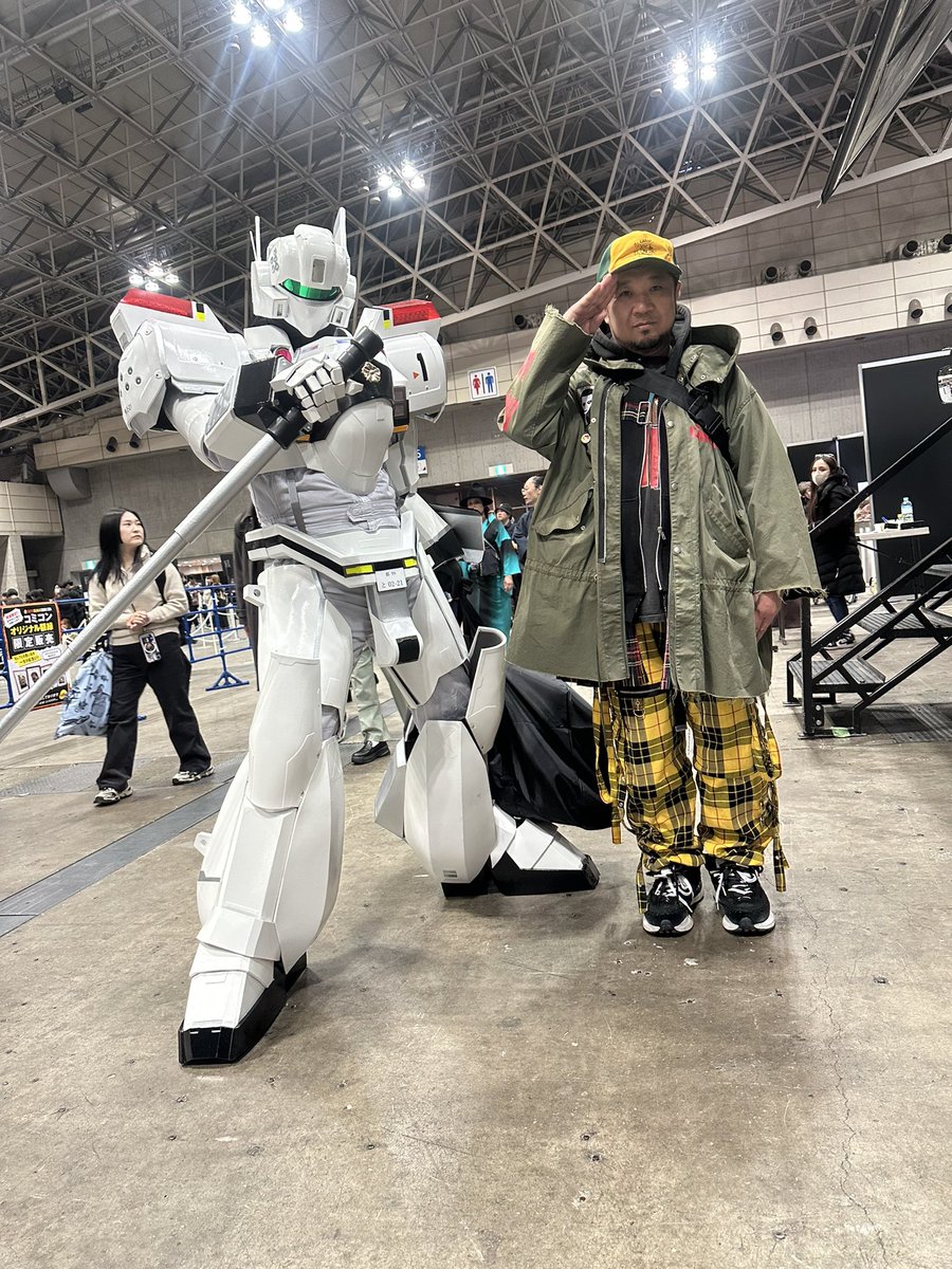 【非売品】機動警察パトレイバー イベント用スタッフジャンパー 機動警察パトレイバーのイングラム1号機と私。 #tokyocomicon