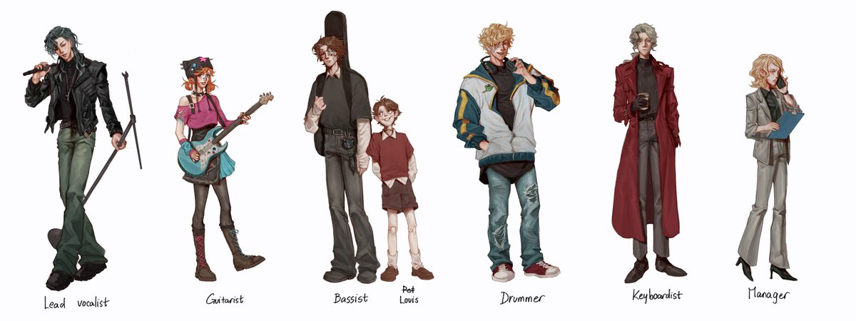 I wanted to add 2 more characters but I realized this is supposed to be an AU for FloriMatt 🧍‍♀️