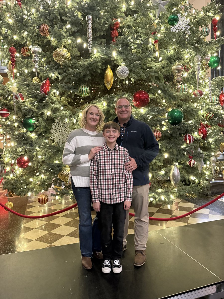 Loved watching Baylor perform at the beautiful Durham Museum tonight! 🎹🎄😍