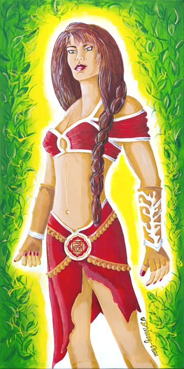 DivinityChan's tweet photo. Art of the Day! "Muladhara Root Chakra Goddess". Buy at: https://t.co/GvWj0lIXzF https://t.co/Rm28DnkwKb