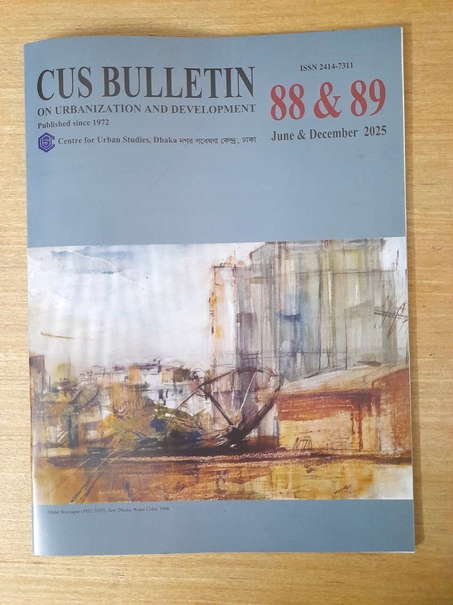 BidhanCP's tweet photo. Glad to share that my article, “Planting Trees Is Not Enough: A Holistic Approach Is Needed to Restore Nature &amp; Ecosystems,” is published in the CUS Dhaka Bulletin (Issues 88 &amp; 89), highlighting why nature restoration must go beyond tree planting in climate-vulnerable contexts. https://t.co/OKs63AYEHc