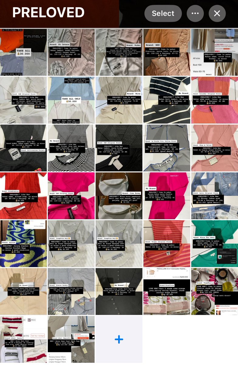 dsberesinlemari's tweet photo. PRELOVED ALLERT🚨🚨KIRA KIRA ADA YANG TERTARIK GAAAKK?? BRAND/NO BRAND HARGANYAA UNDERPRICE BGTT!! BISA COD, BISA OREN, PLEASE RAMEEEIIN JADI BISA AKU SPILL🥹🫵🏃‍♀️‍➡️ INI BANYAK BANGET, ADA SEKITAR 30PCS🫵🫵 https://t.co/EGEOQYWi3y