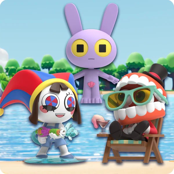 みんな！ビーチに直行だ🏖 『#アメイジングデジタルサーカス