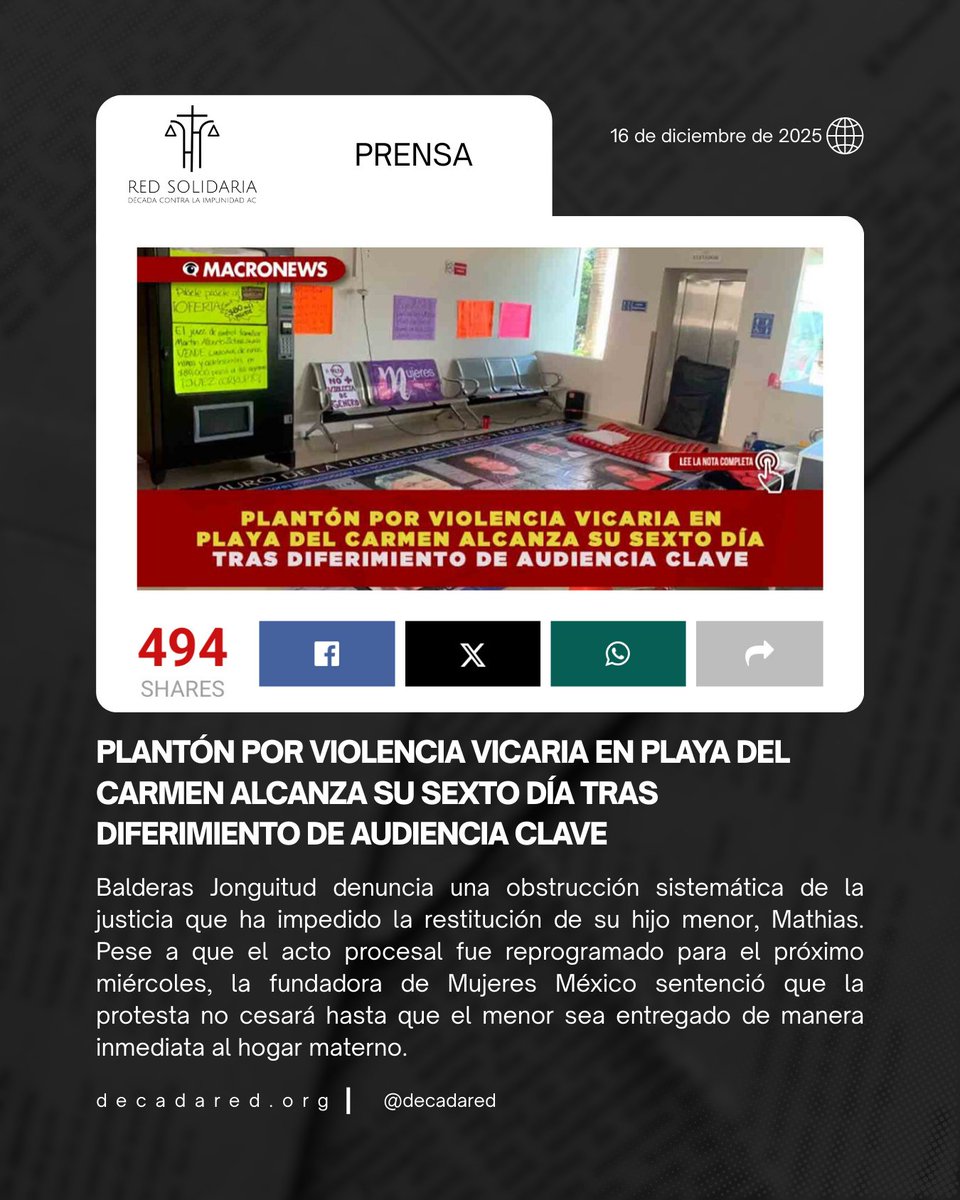 Red Solidaria Década Contra la Impunidad AC tweet media