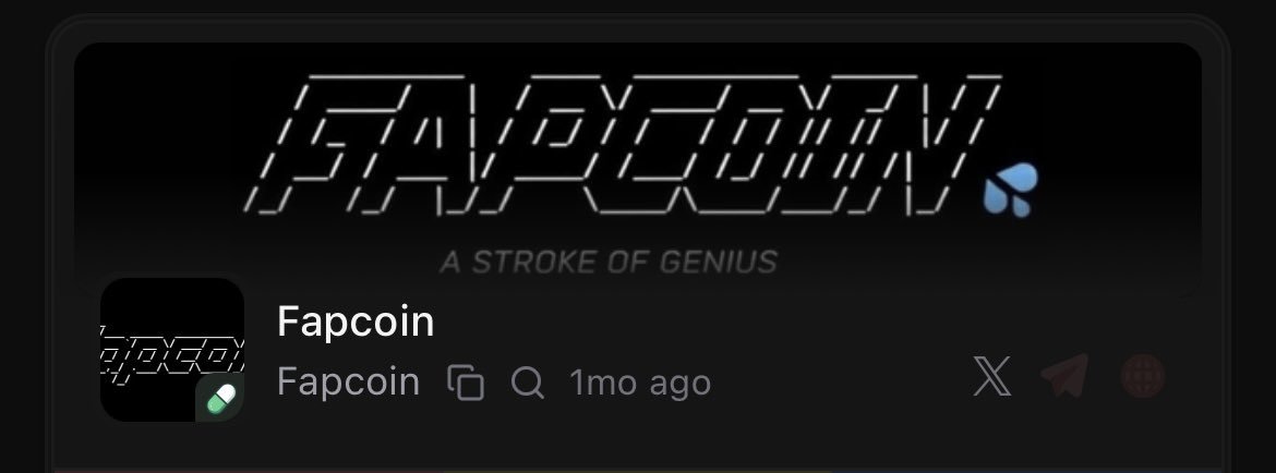 CAN I GET A GM?🤑

I HAVE OFFICIALLY PARTNERED WITH <a href="/fapcoin_cto/">Fapcoin LLC</a> <a href="/FapitalOne/">FapitalOne</a> 

LITERALLY THE MOST INSANE LORE ON CT AND IS THE ONLY LOGICAL RUNNER FOR SOLANA.

DO NOT SIDELINE YOURSELF ON THIS