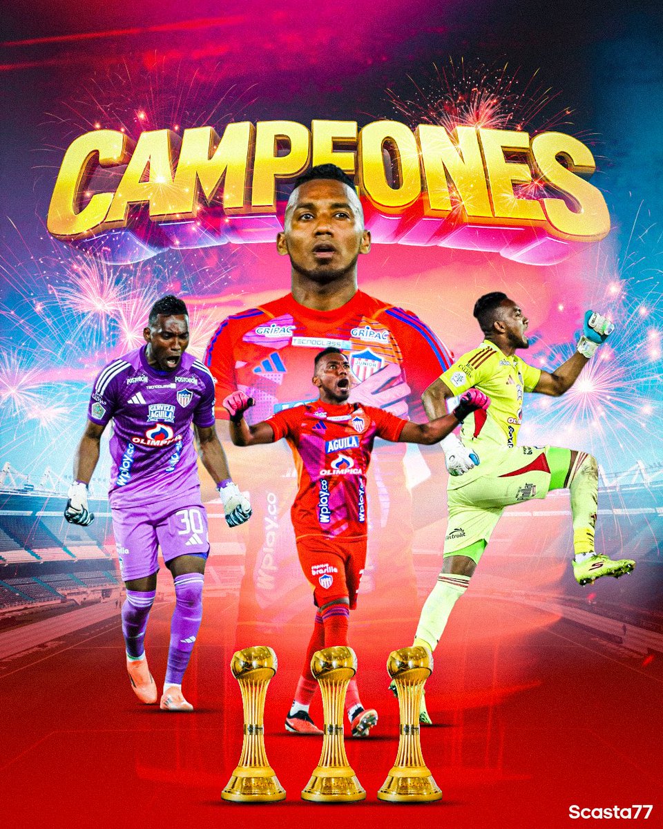 La gloria es para Dios.
No fue suerte, fue jerarquía. <a href="/JuniorClubSA/">Junior FC</a> campeón
🏆🏆🏆 Ya son 3