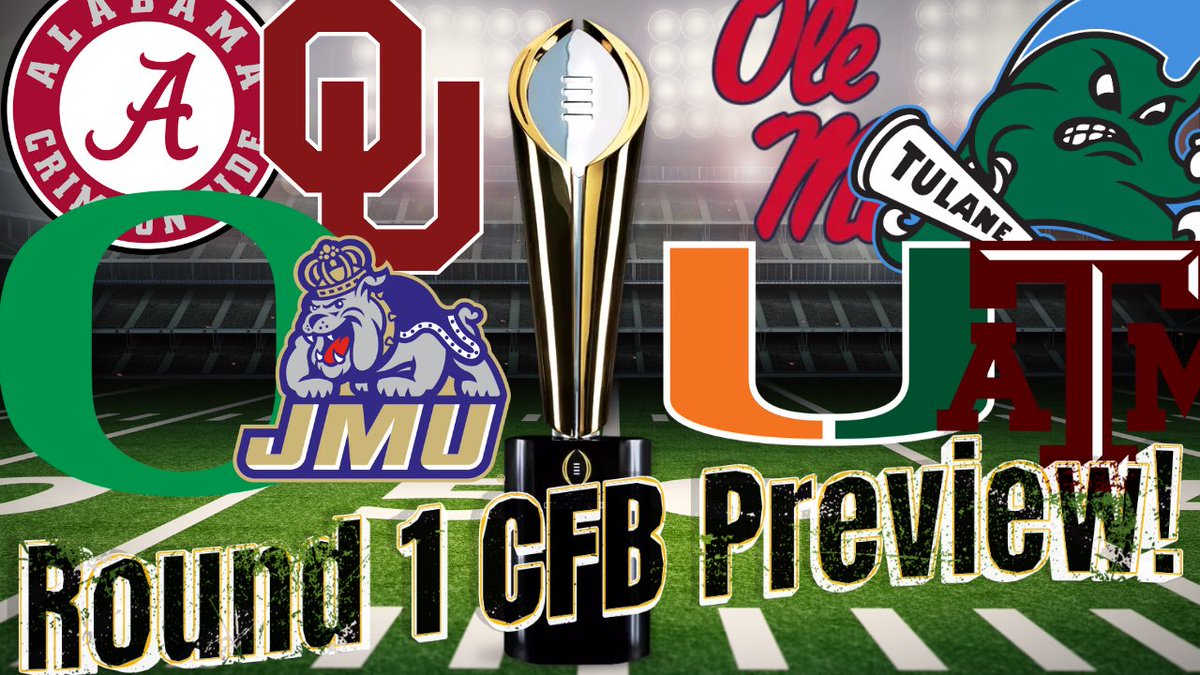 Are you ready for Round 1 of the #CFBPlayoff?! 
<a href="/coachsaffel/">Brandon Saffel</a> talks about each game and gives us his thoughts on them! 
Dropping tomorrow morning at 7 am on our YouTube Channel! 👍
#RollTide #RollWave #gigem  #BoomerSooner #GoDukes #GoDucks #HottyToddy 
youtube.com/live/zOGSc1Axd…