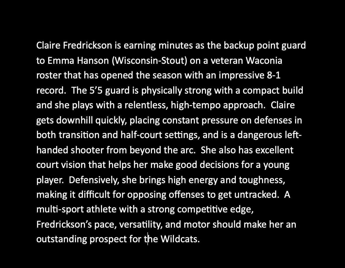 Claire Fredrickson tweet media