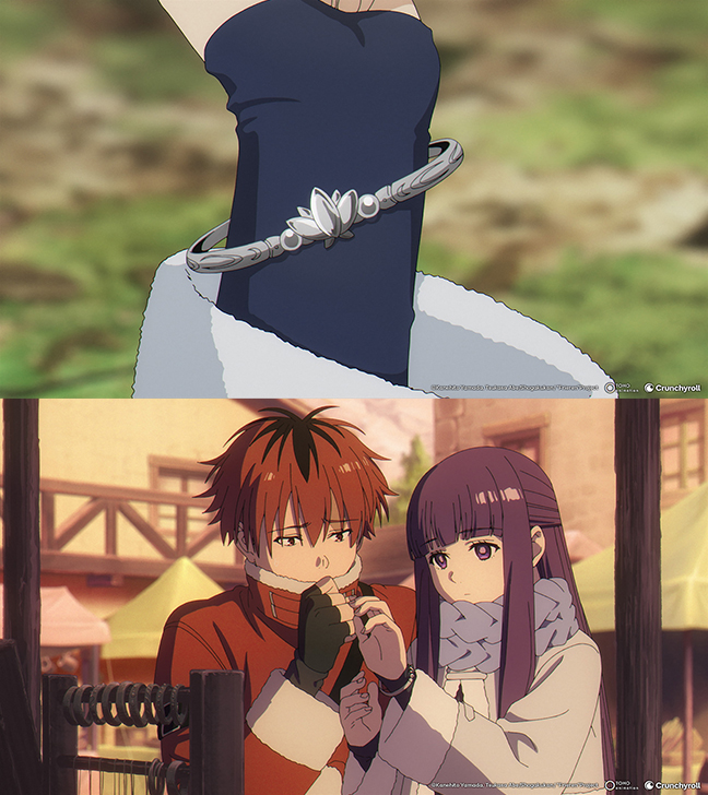 Crunchyroll's tweet photo. Thinking about the language of flowers again. (via Frieren: Beyond Journey's End) https://t.co/o1UeNsPHAw