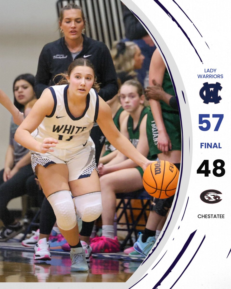 The Lady Warriors pick up the W against another tough 6AAA opponent to improve to 2-0 in region and 9-0 overall! 
🔥
Aslyn Burkett 16 pts
Matelyn Allison 12 pts
Kalynn Watkins 10 pts
Ansleigh Vandiver 6 pts
Ella Shedd 4 pts
Zara Gosse 4 pts
Anijah Moss 3 pts
Josselyn Burke 2 pts