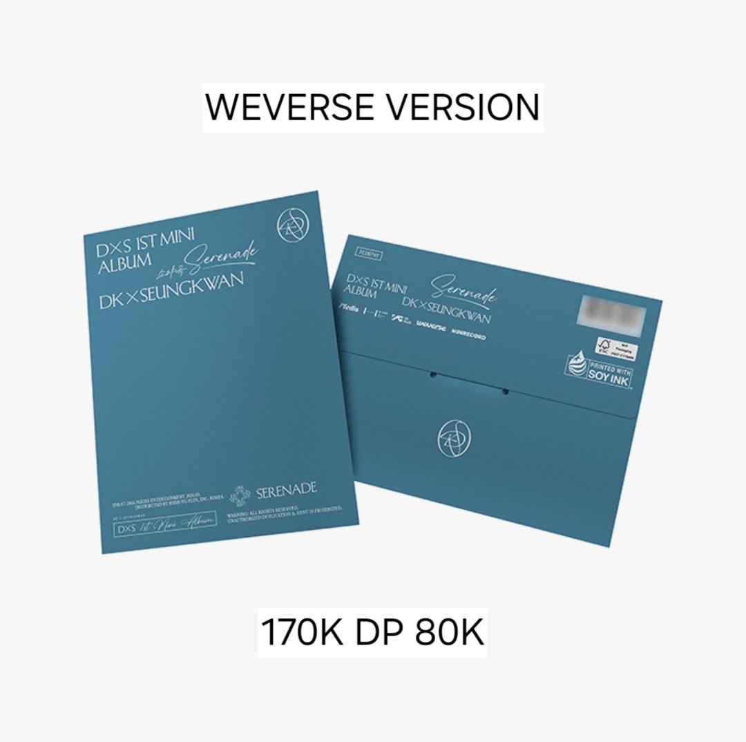 sunflowerorders's tweet image. PO DXS MINI ALBUM "SERENADE"

💵 Harga di gambar
✅️ Fix/prio versi
✅️ Prio POB
✅️ Inc packing
📍 Tangerang
📅 10/01/26 3PM

✉️ Fastresp via link di bio
🛒 Order &amp;amp; info selengkapnya: 
s.id/PODXSSFLGO
📑 Our previous order:
#arrivedsunflowergo

SLOT FIX VERS DI REP
