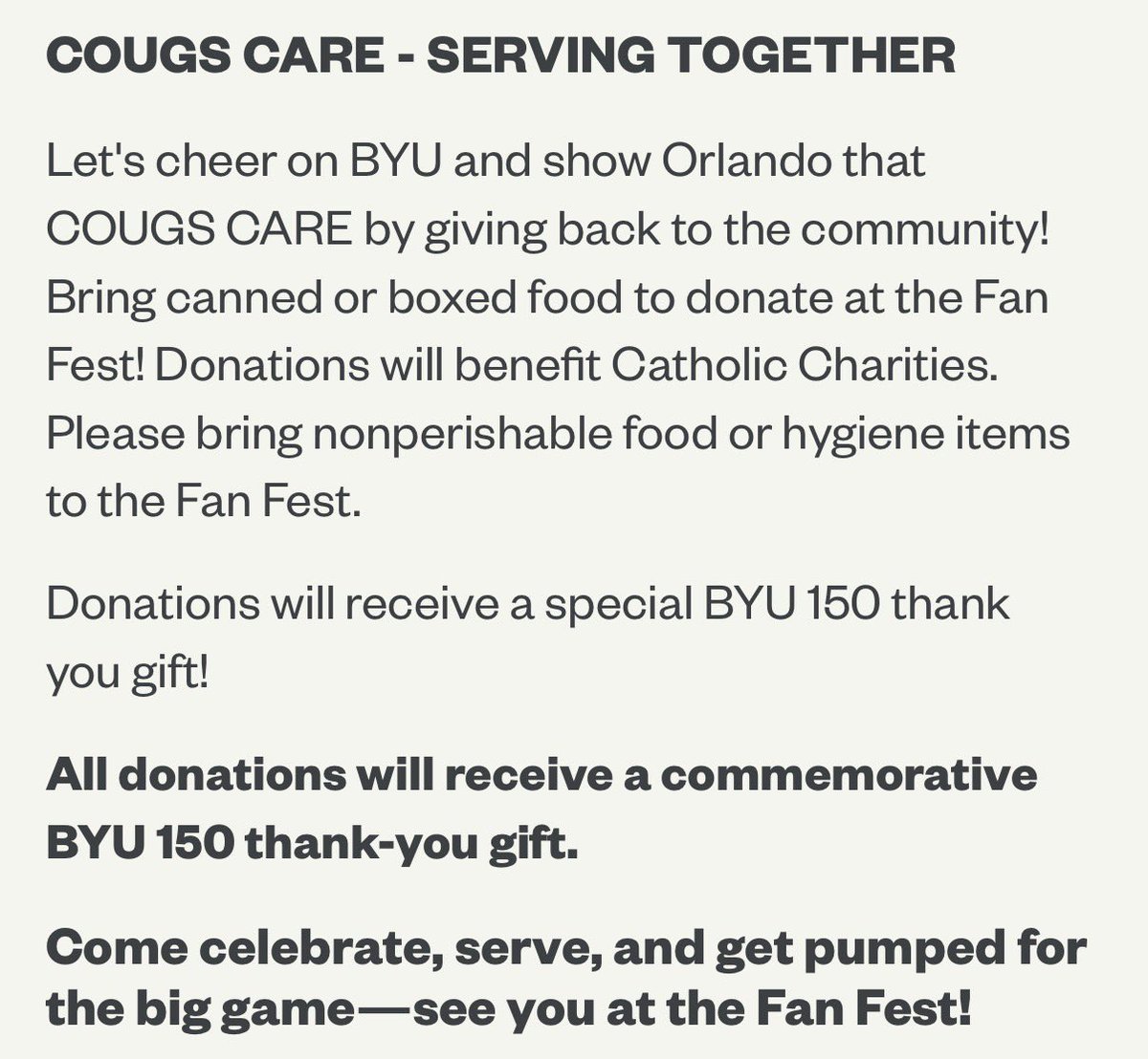 BYUFlorida's tweet image. 🚨 FREE BYU Fan Fest for the @PopTartsBowl 🚨 

Please help get the word out 🗣️ 

Details &amp;amp; registration link below 👇