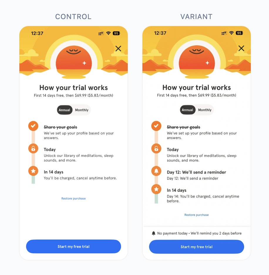 Our AI generated paywall experiments tool (powered by anonymized data on 422 experiments) just got a crazy feature – it now generates an actual image of the paywall you should run. Mind blowing. 

Free forever at paywallexperiments.com