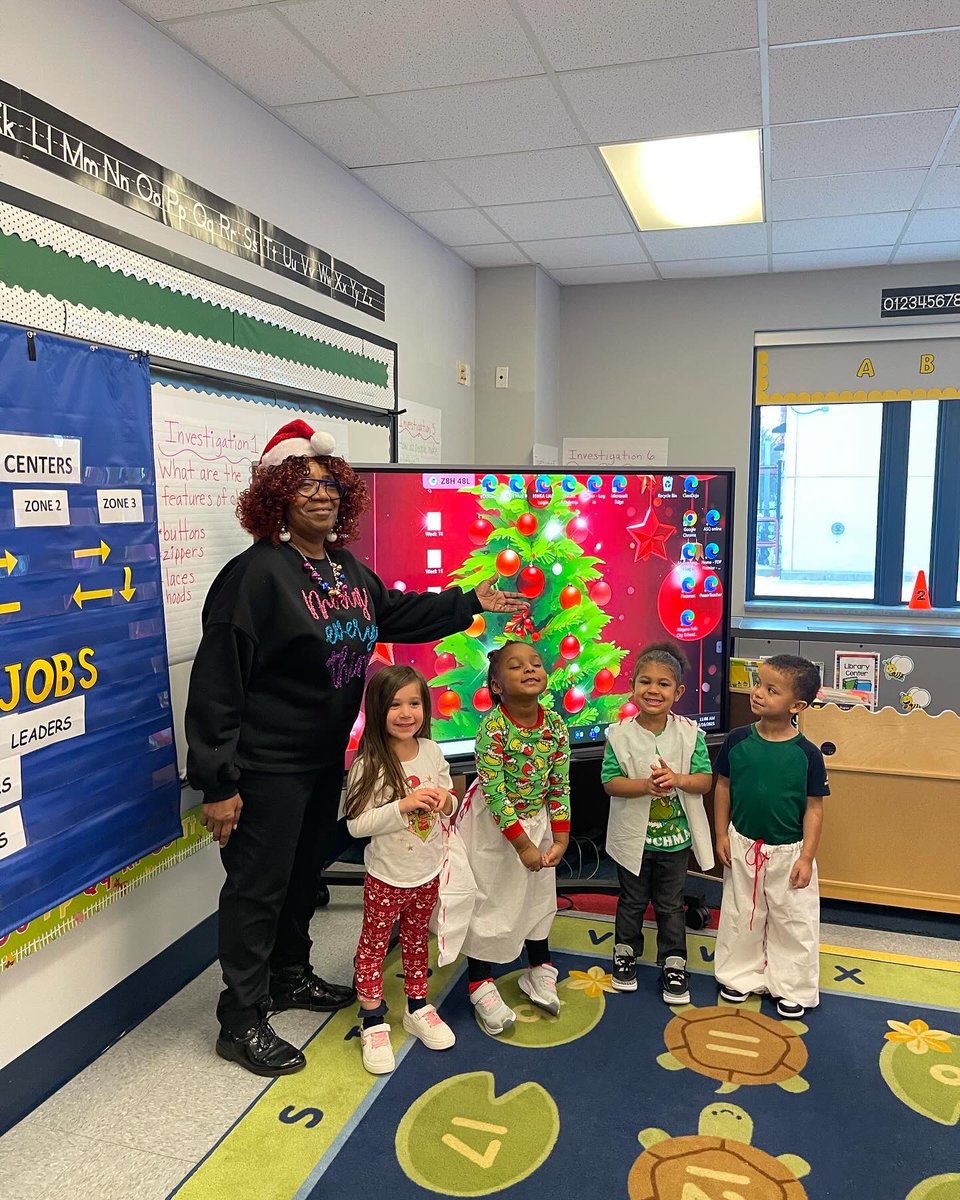 NSSElementary's tweet photo. Ms. Cosgrove and Ms. Bedgood's Pre-K 3 students celebrated their clothing WOW week with a guest presentation and activity by Ms. Hamilton, a seamstress and fashion designer. The students used yarn to stitch together a skirt, pants, a vest jacket, and a duffel bag. https://t.co/CVEFKgRjWK