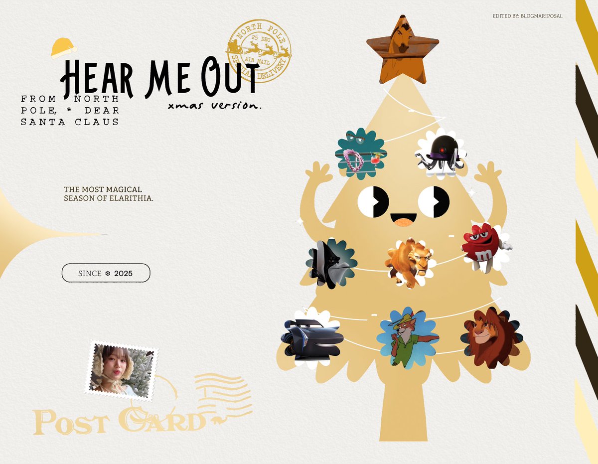 ⠀⠀
⠀⠀         #ElarithiaXmas 
⠀⠀⠀#HEAR𝗠𝗘   ✦ ⠀#OUT
⠀⠀⠀