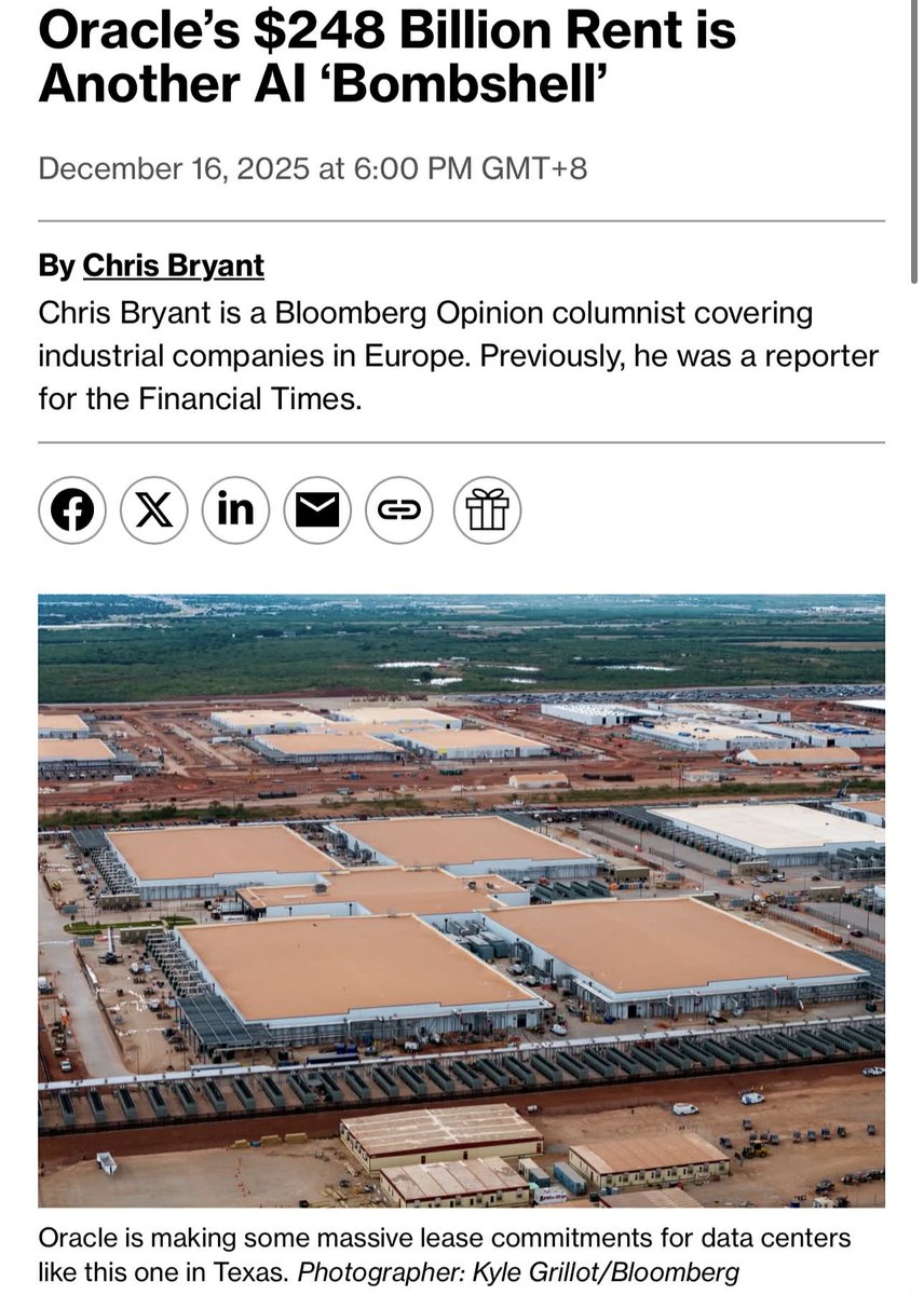 Oracle AI lease article screenshot