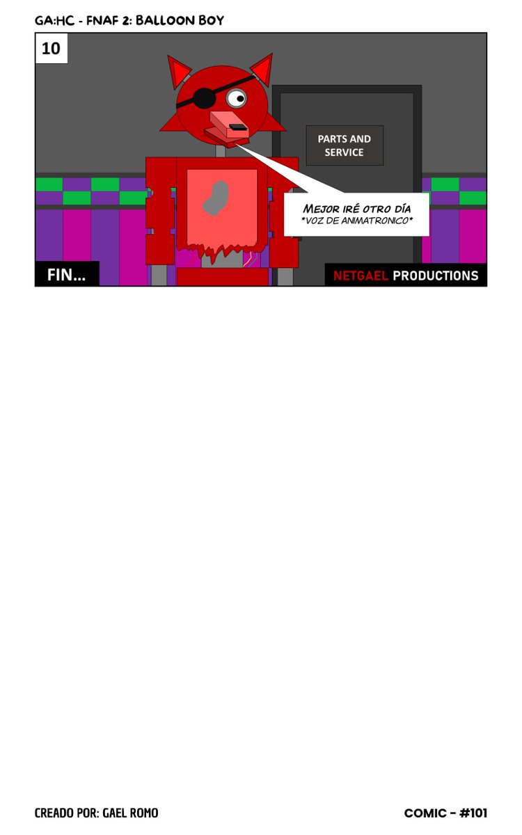 netgael's tweet photo. [Español] HISTORIAS CORTAS: FNAF 2 - BALLOON BOY (2/2) 
#historieta #comics #cartoon #cartoons #caricatura #webcomic #webcomics #fypシviral #dibujodigital #digitalart #artwork #fnaf #fnaf2 #fnaf2movie https://t.co/13A99GscAY