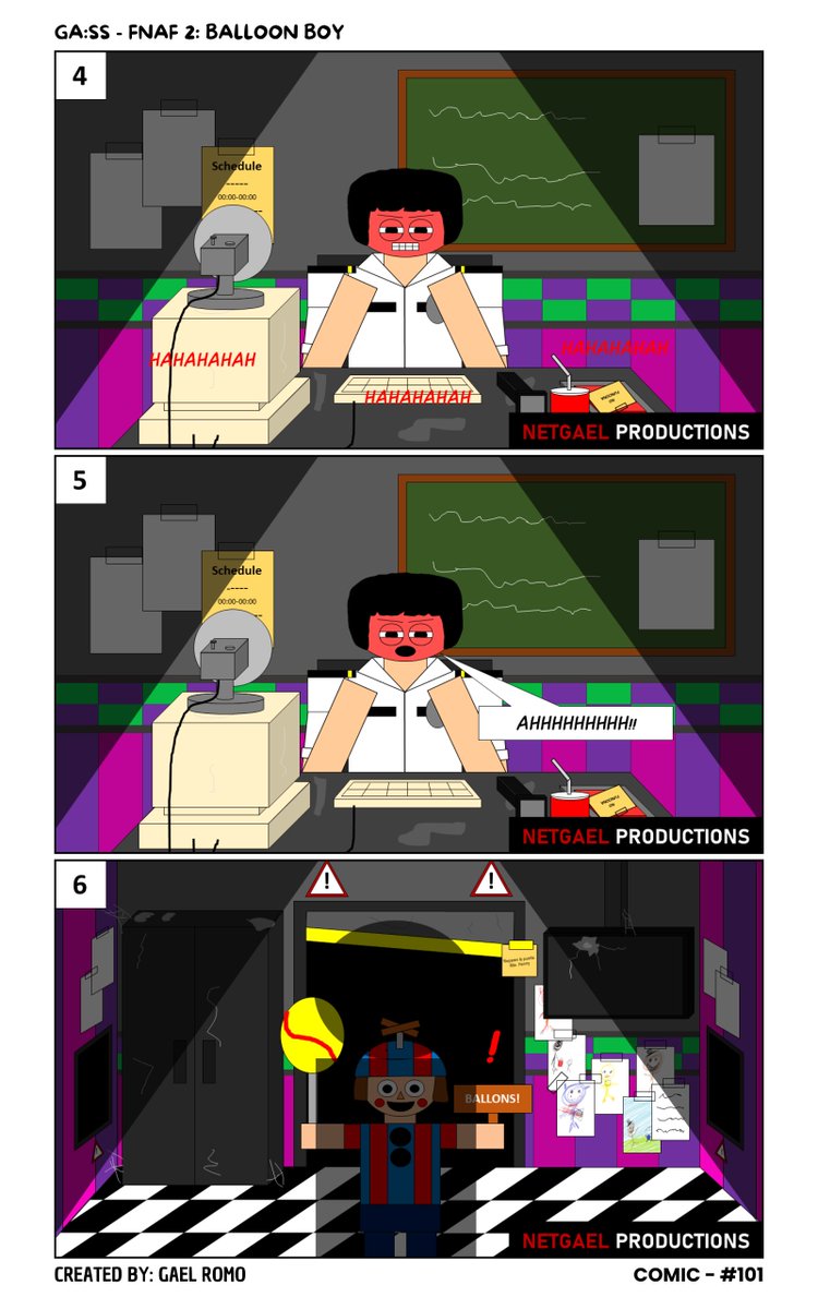 netgael's tweet photo. [English] SHORT STORIES: FNAF 2 - BALLON BOY (1/2)  #historieta #comics #cartoon #cartoons #caricatura #webcomic #webcomics #fypシviral #dibujodigital #digitalart #artwork #fnaf #fnaf2 #fnaf2movie https://t.co/YzDI5xEf0b