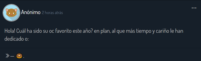 candyccs_'s tweet photo. ¡hola dulcecito, este año ha traído un gran surtido de roles 2D nuevos si que si! y recordando... ¿cuál fue ese oc del que te encariñaste tanto que no dejabas de pensar en él? ¡cuéntennos! https://t.co/dohkOwUhHv