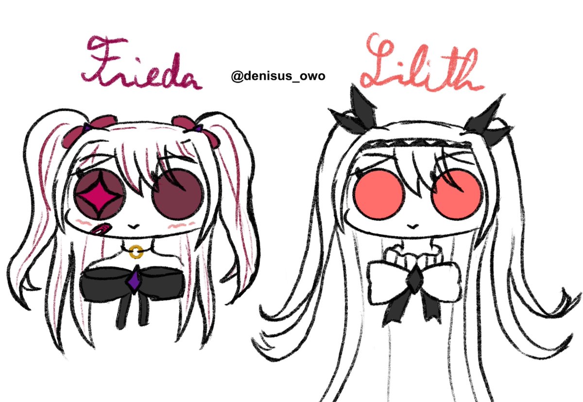 denisus_owo's tweet photo. It is night time, but I saw this tweet, bought the game, very quickly noticed Lilith is very similar to my OC, Frieda
I couldn't stop myself from drawing this out before heading to bed
Loving the game, about an hour in so far!
#TheNOexistenceNofyouANDme https://t.co/TMcKHTWF3P