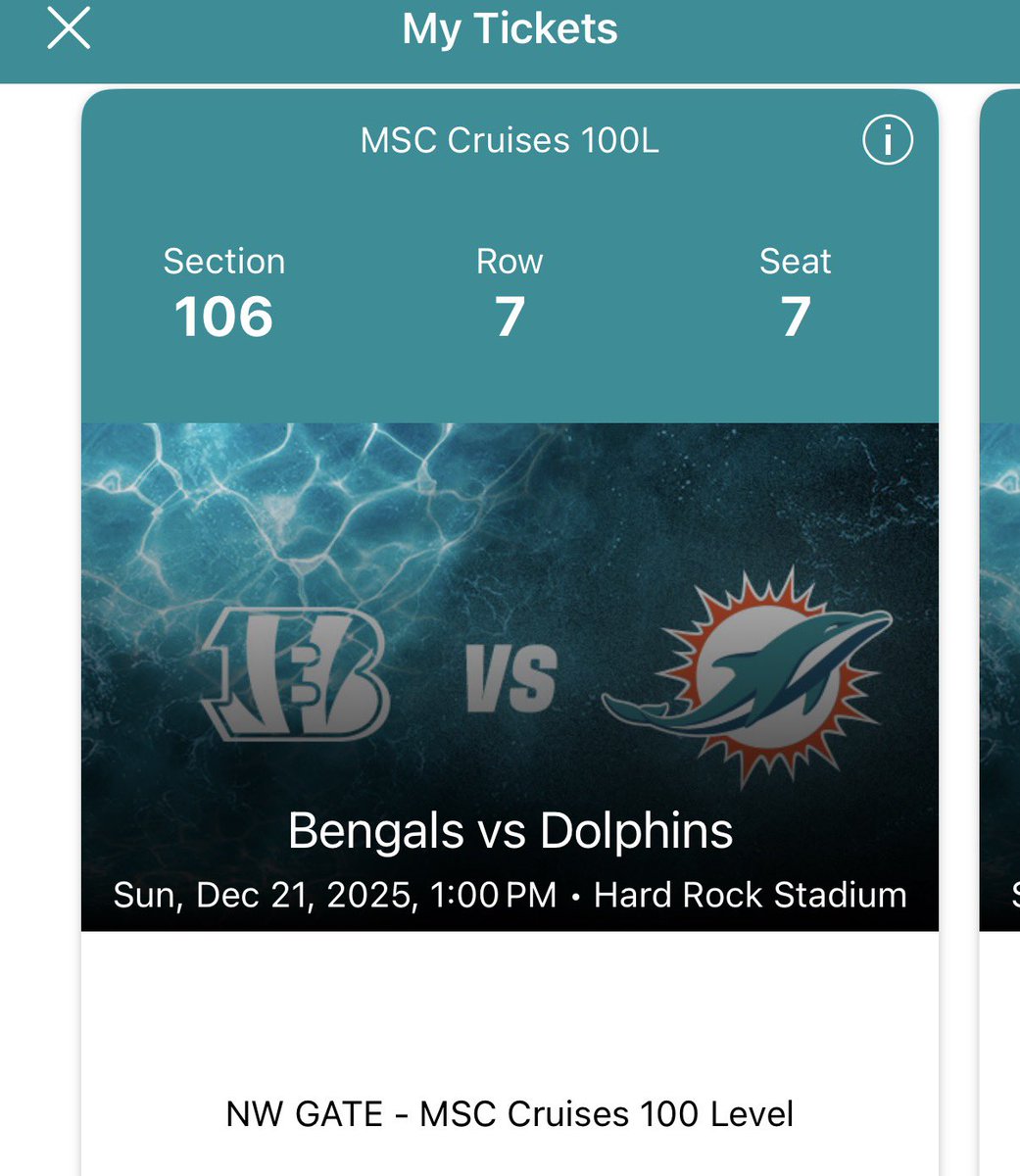 Fit_Simmons's tweet photo. 2 tickets. Vs Cinci
Section 106. Row 7. 
DM if interested. 
Looking for $300 for the pair. (Not firm)

TB game also available https://t.co/ICDvhyvKv4