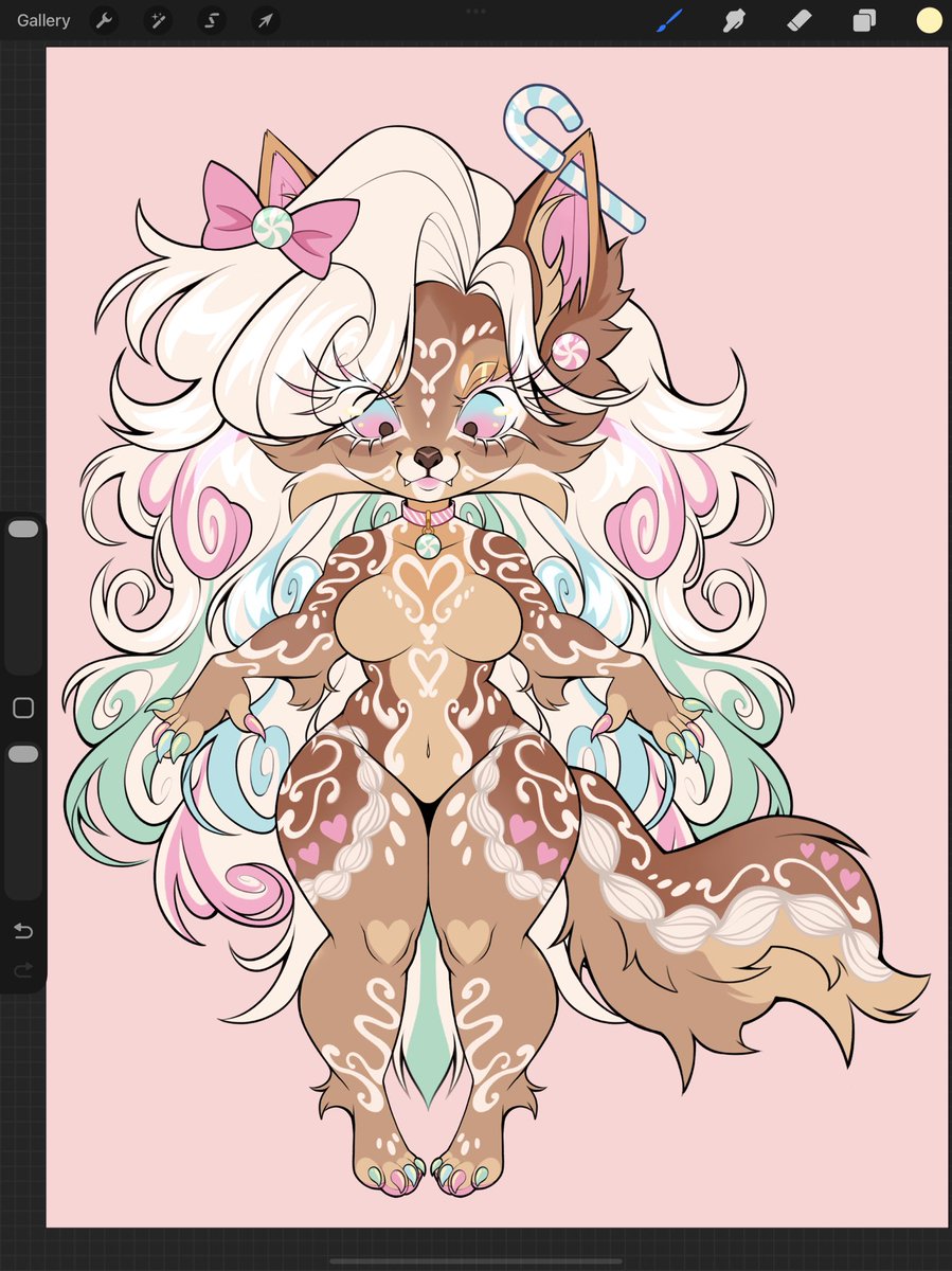 SpookieGhoulie's tweet image. Gingerbread Pup!