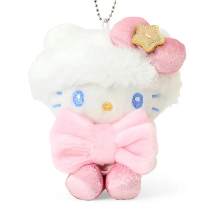sanriodaily's tweet image. sparkling winter hello kitty and my melody 💫