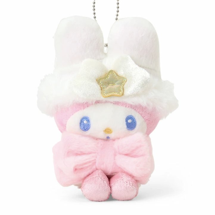 sanriodaily's tweet image. sparkling winter hello kitty and my melody 💫