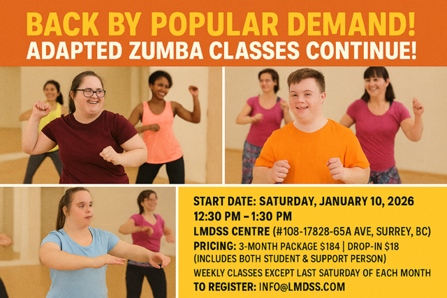 Adapted Zumba Classes - mailchi.mp/eb90009131c7/a… To Register email info@lmdss.com