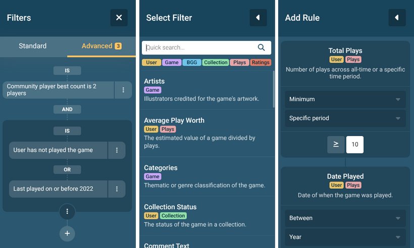 geekgroupapp's tweet photo. Update 66 is now available on https://t.co/4aiL36xPQA and introduces advanced filtering which lets you mix AND/OR logic, group and nest filter rules, and more. Read more over at our guild...

https://t.co/o6G2B7di6i https://t.co/C5MULIT6Ev