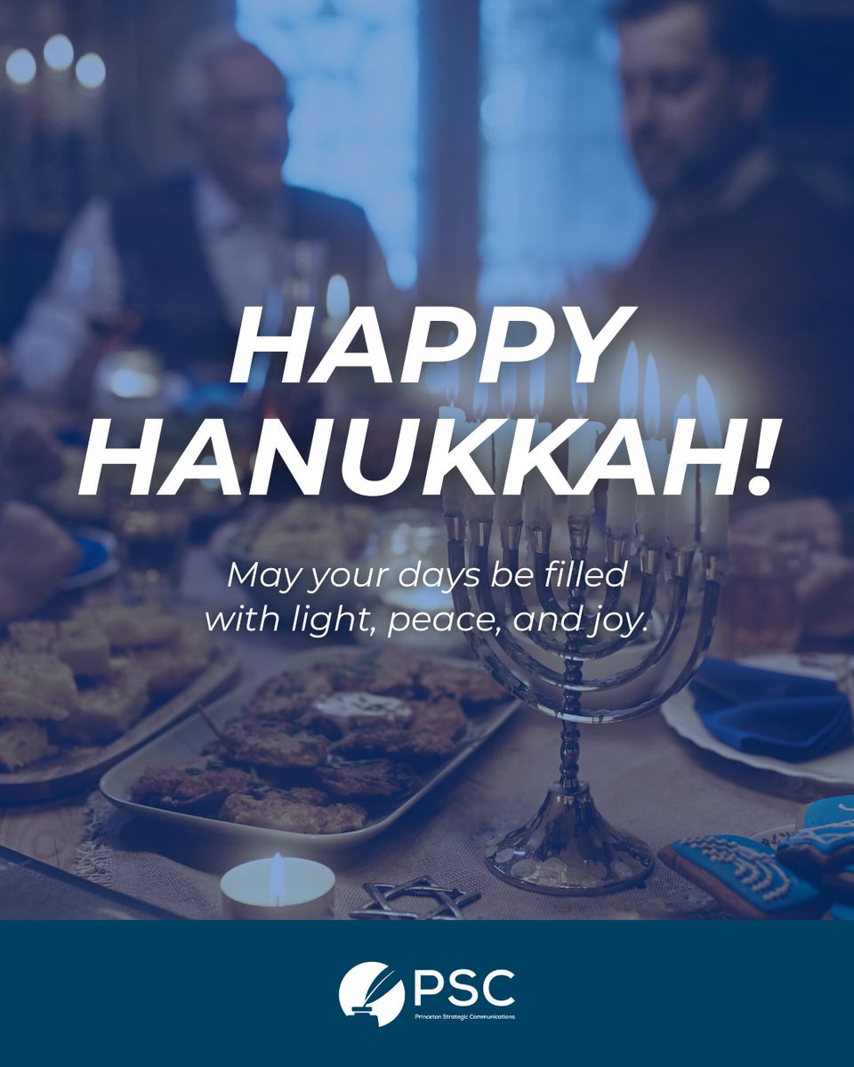 PrincetonSC's tweet image. Happy Hanukkah from all of us at PSC! We wish you a holiday filled with joy, light, and peace.