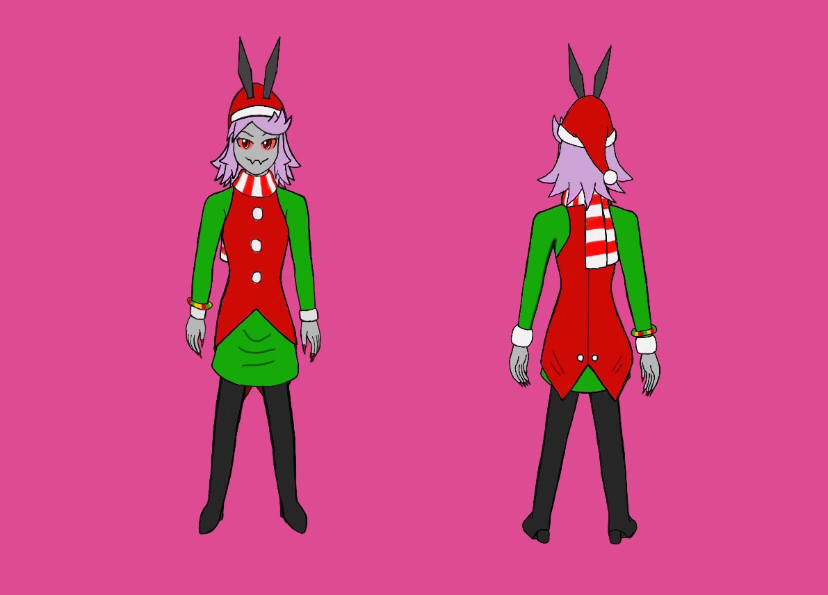 bumpernyan's tweet photo. Ruby and her Christmas outfit. A young sorcerer who has a white Christmas magic, with a powerful ice glow.
The last one will be Lucas.
#BumperMonsters #cuteart #OC #illustration #cooloc #sketchbook #digitalart #Christmas #バンパーブロック https://t.co/6gDSKkEnyW