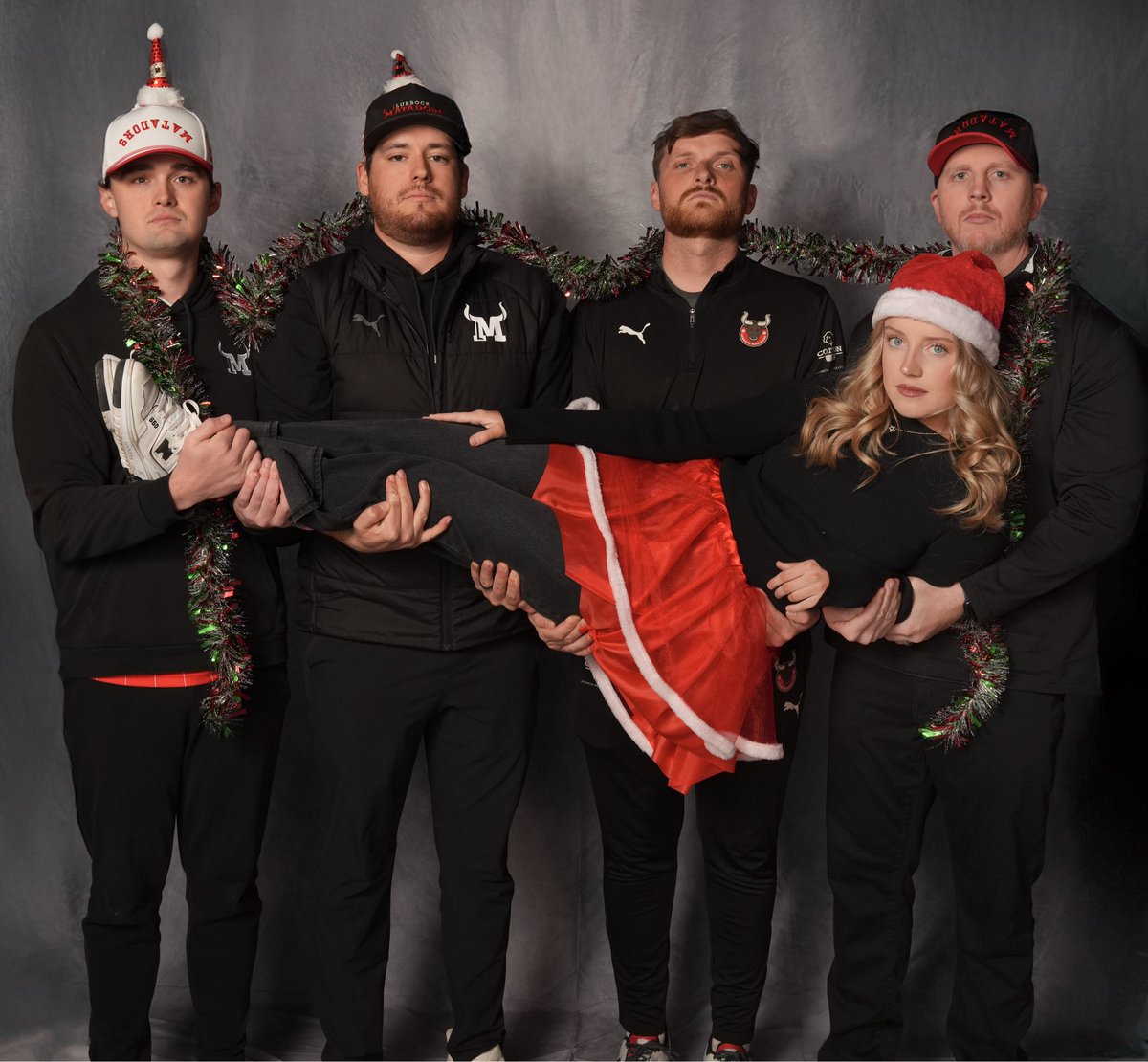 LubbockMatadors's tweet photo. Happy Holidays from the Lubbock Matadors to you 📸🎄🎅🏼 https://t.co/4utG6Jc9tx