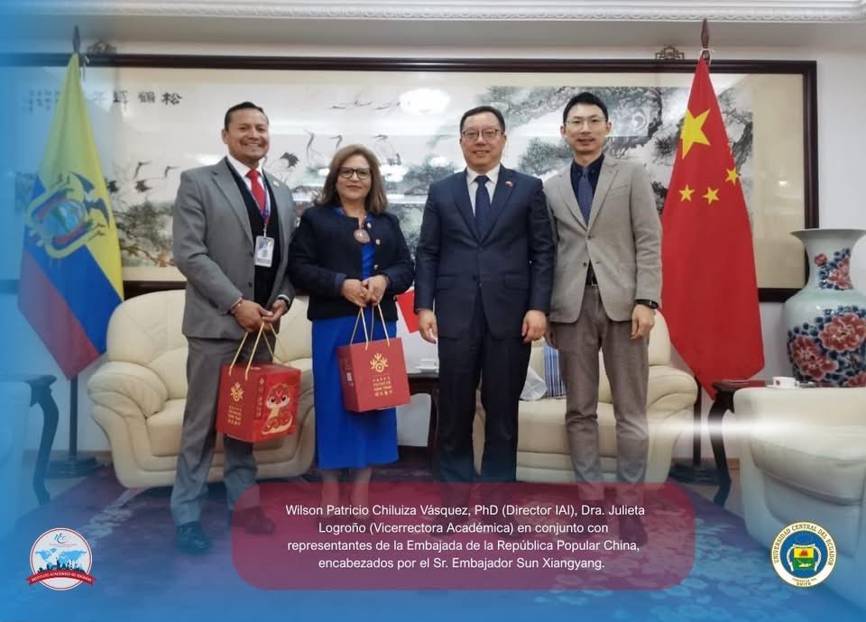 onlywilsontw's tweet photo. 🇨🇳🤝 🇪🇨UCE INTERNACIONAL

Reunión de trabajo entre el Instituto Académico de Idiomas – UCE, el Vicerrectorado Académico y la Embajada de la República Popular China.

Seguimos fortaleciendo la internacionalización y muy pronto compartiremos novedades sobre los cursos de chino mand https://t.co/MniM9tnUO2