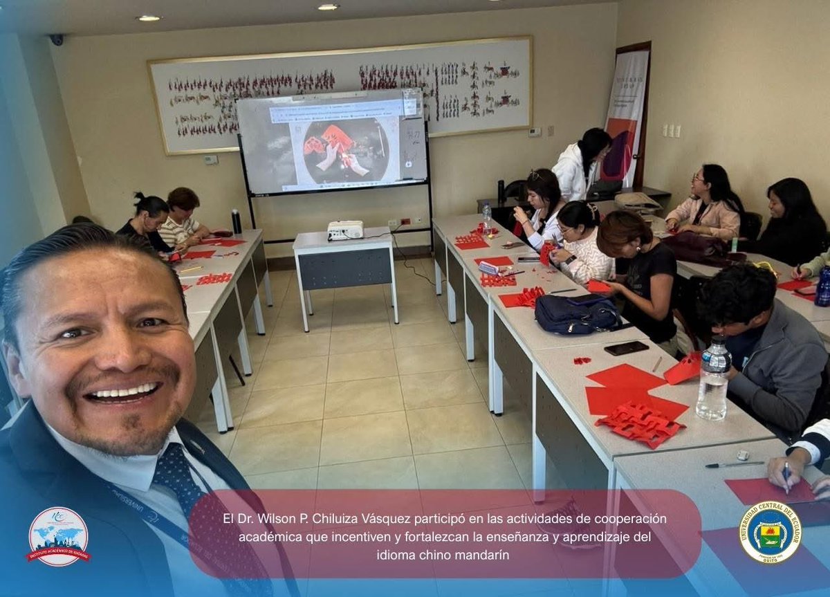 onlywilsontw's tweet photo. 🇨🇳🤝 🇪🇨UCE INTERNACIONAL

Reunión de trabajo entre el Instituto Académico de Idiomas – UCE, el Vicerrectorado Académico y la Embajada de la República Popular China.

Seguimos fortaleciendo la internacionalización y muy pronto compartiremos novedades sobre los cursos de chino mand https://t.co/MniM9tnUO2